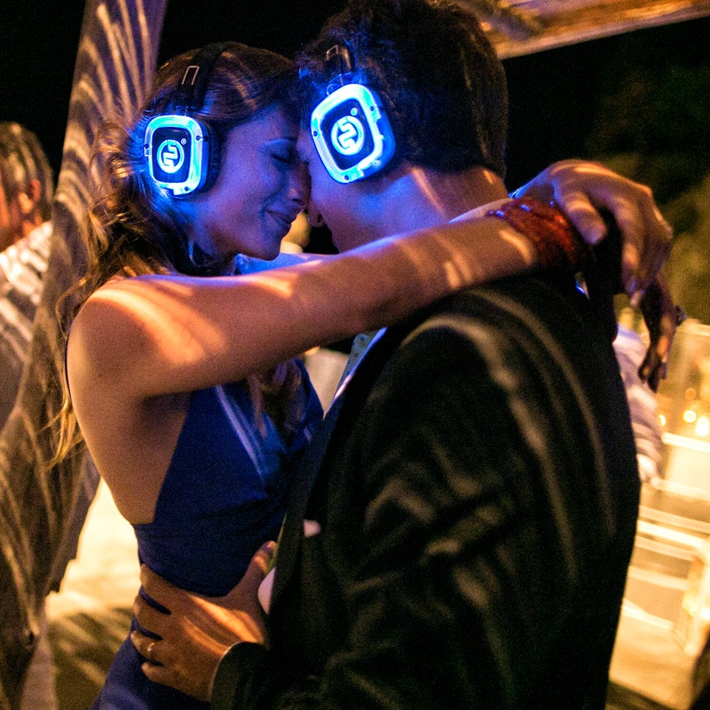 Fête de mariage silent avec casques Silentsystem