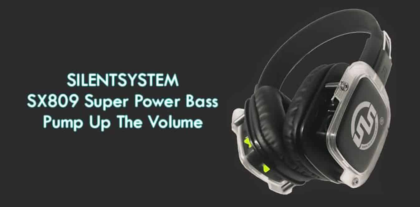 Cuffie SX610 Silentsystem Audio SX809 Super Power Bass hoofdtelefoons met 3 kanalen