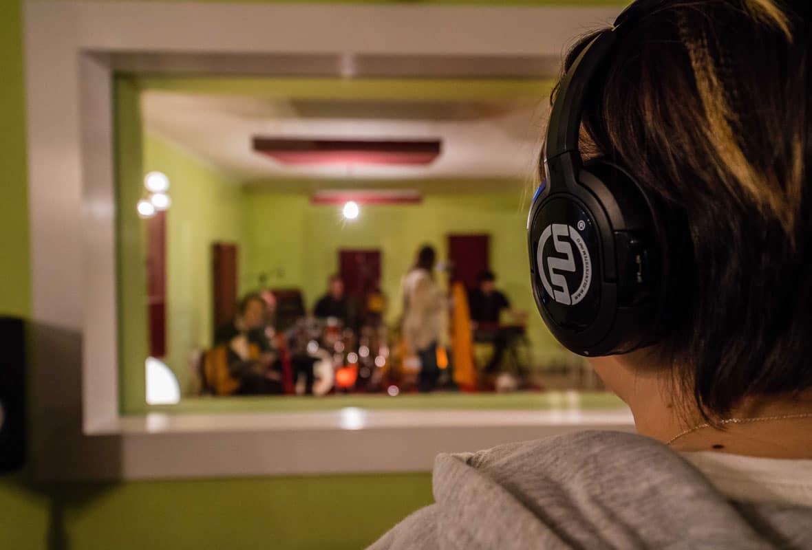 Studio Silentsystem Professionele opnamestudio - draadloos hoofdtelefoonsysteem van Silentsystem
